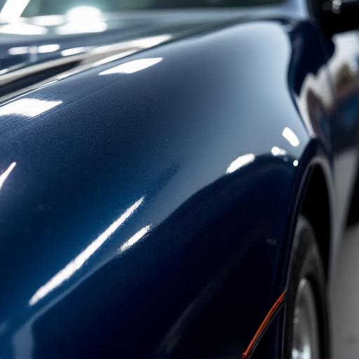 The same car paint now deep, glossy, and reflection-perfect after correction.